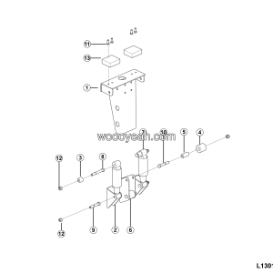 LGMG Off-Highway Dump Truck 2024 - Left rear mounting assy - L1301-2713014559