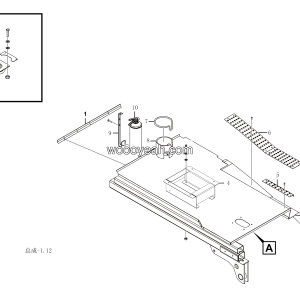 LGMG Left-mounted Cab Cab - LH baseplate assy WS33002550218 - L1301-4190001098662