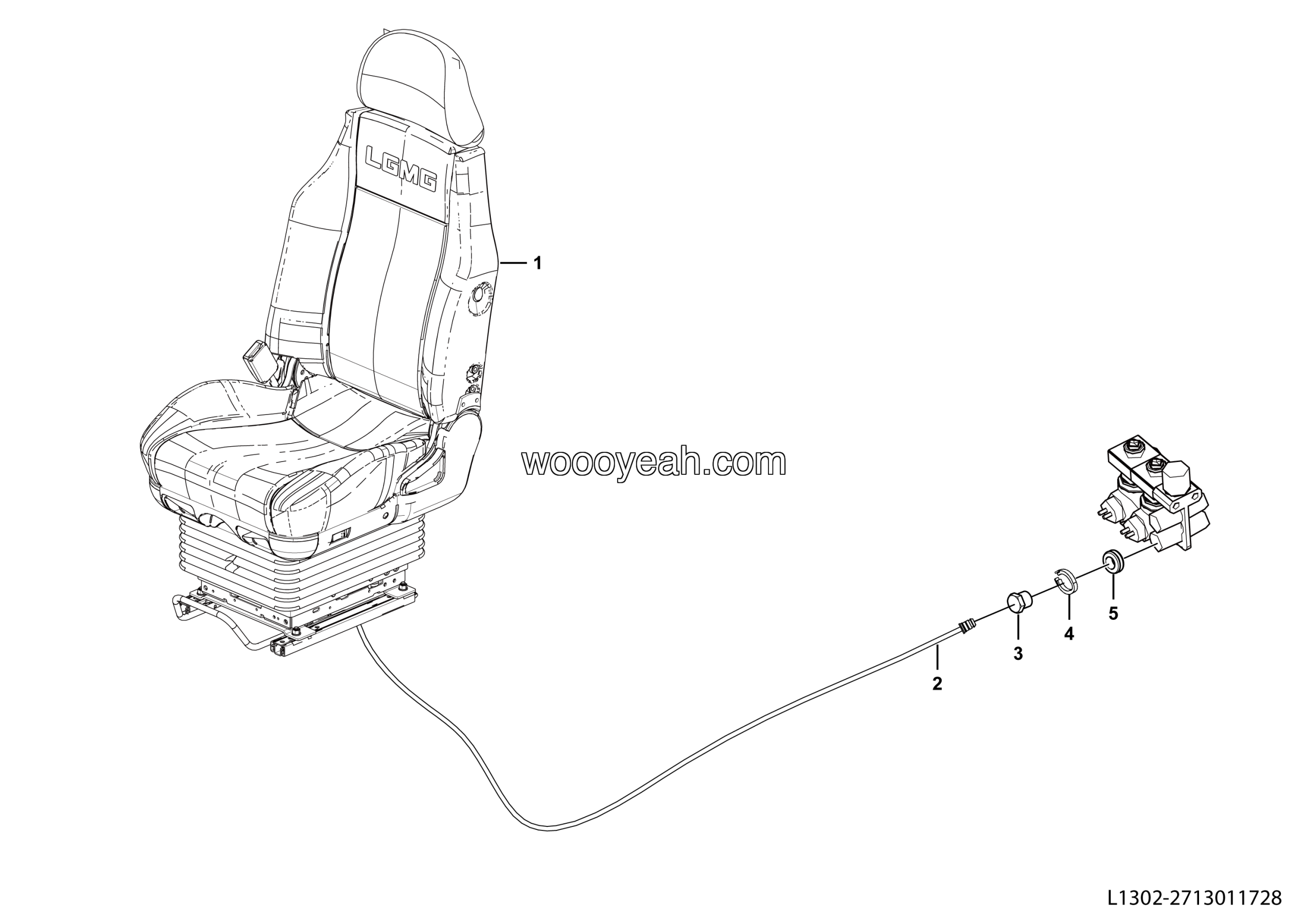 LGMG Off-Highway Dump Truck 2022 - Seat assy - L1303-2713011728
