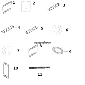 LGMG Off-Highway Dump Truck 2023 - Adjusting gasket kit - L1700-2717030164