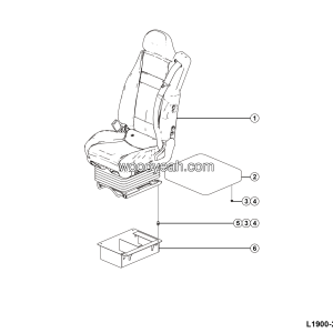 LGMG Off-Highway Dump Truck 2024 - Seat installation assy - L1900-2719010133-G1