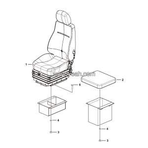 LGMG Off-Highway Dump Truck 2022 - Seat installation assy - L1900-2719010194.S1A