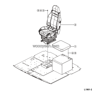 LGMG Off-Highway Dump Truck 2023 - Seat installation assembly - L1901-2719010203.S1A