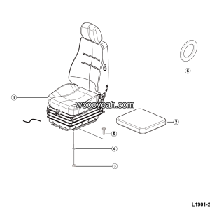 LGMG Off-Highway Dump Truck 2024 - Seats installation - L1901-2719010214.S1A
