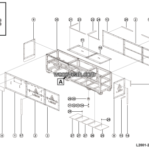 LGMG Off-Highway Dump Truck 2023 - Battery box assy - L2001-2720016614.S1A