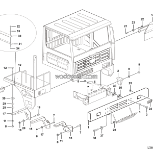 LGMG Off-Highway Dump Truck 2020 - Covering assy - L2600-2736011807