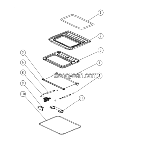 LGMG CAB Cab - Sunroof assy assy 19990298 - L2900-4190707463001