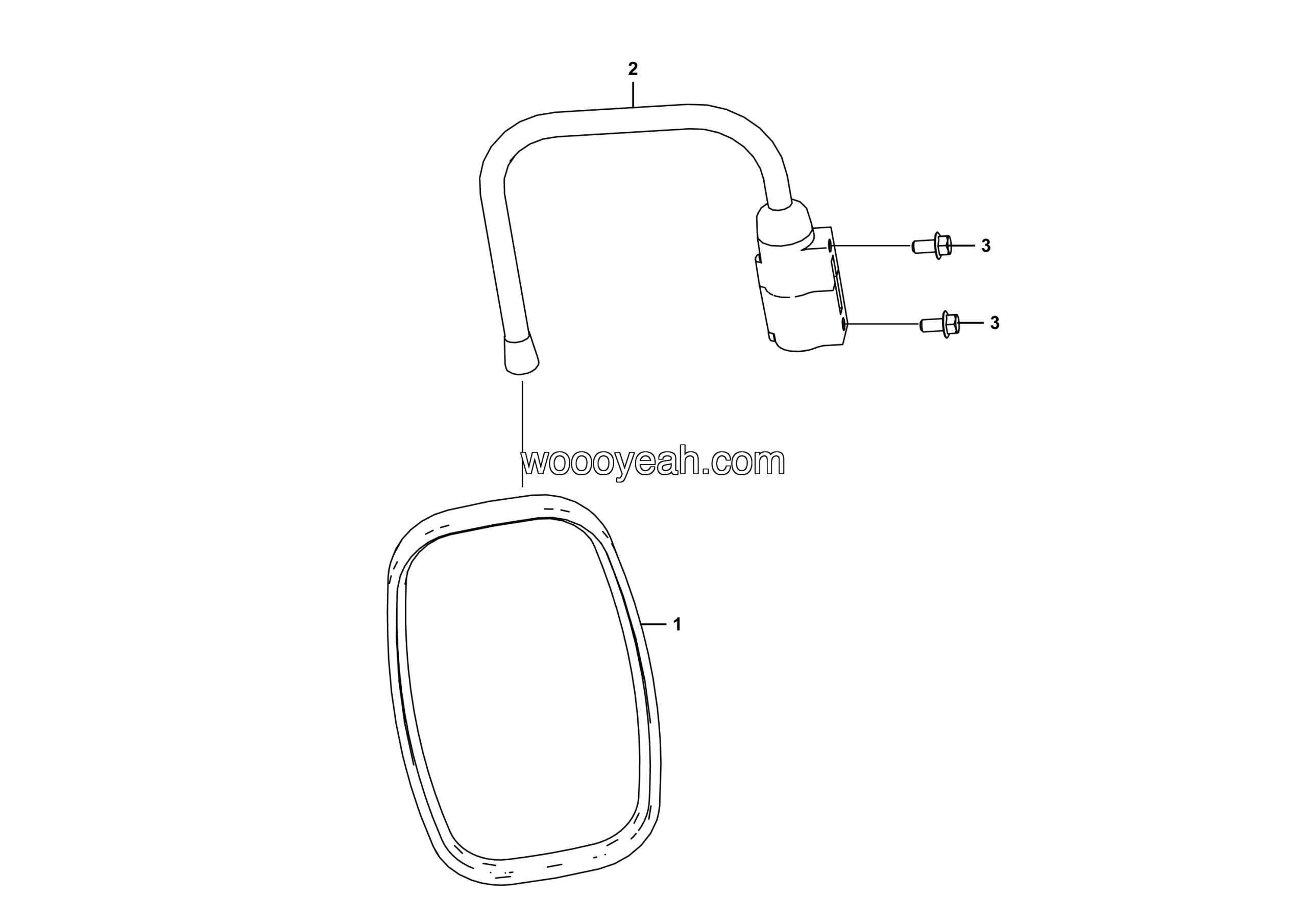 LGMG ??2???????????o Hydrualic Excavator 2024 - Cab rearview mirror - L2901-2629000005.S