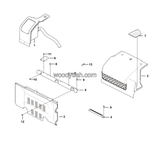 LGMG ？？2？？？？？？？？？？？o Hydrualic Excavator 2024 - Rear wall interior assy CABCN4 - L2902-2629020393.S1A