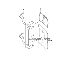 LGMG CMT96 Mine Truck - Left rear view mirror assy - L3600-2736010866