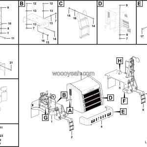 LGMG CMT106 Mine Truck - Covering assy - L3600-2736010900