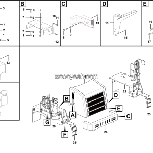 LGMG CMT96 Mine Truck - Covering assy - L3600-2736011025