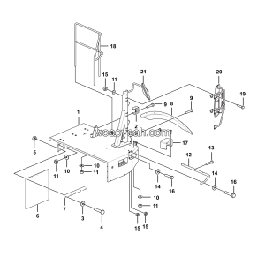 LGMG CMT96 Mine Truck - Left platform assembly - L3600-2736011520