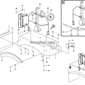 LGMG Off-Highway Dump Truck 2022 - Right platform assy - L3600-2736011672