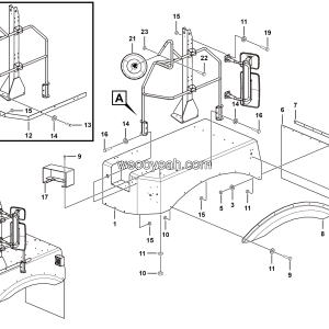 LGMG Off-Highway Dump Truck 2021 - Left platform assy - L3600-2736011678