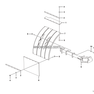 LGMG Off-Highway Dump Truck 2021 - Left mudguard assy - L3600-2736012045.S