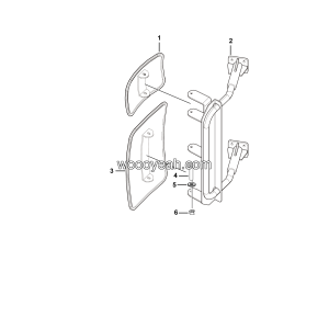 LGMG Off-Highway Dump Truck 2023 - Right rear mirror installation assy - L3600-2736012190