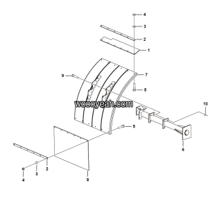 LGMG Off-Highway Dump Truck 2022 - Left mudguard assy - L3600-2736013144