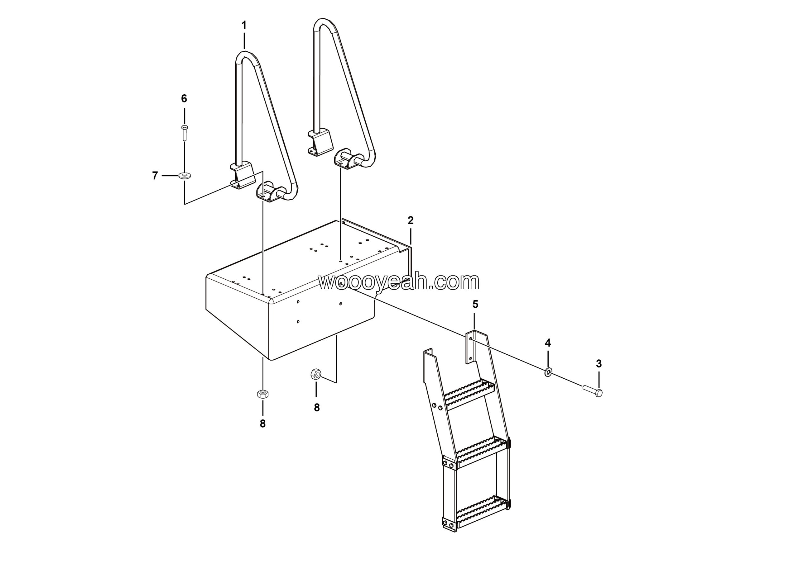 LGMG Off-Highway Dump Truck 2022 - Right pedal assy - L3600-2736014205