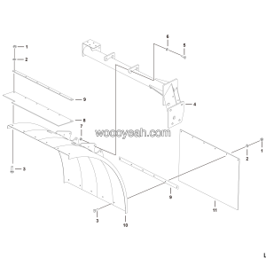 LGMG Off-Highway Dump Truck 2022 - Mudguard tile assy（RH） - L3600-2736014467