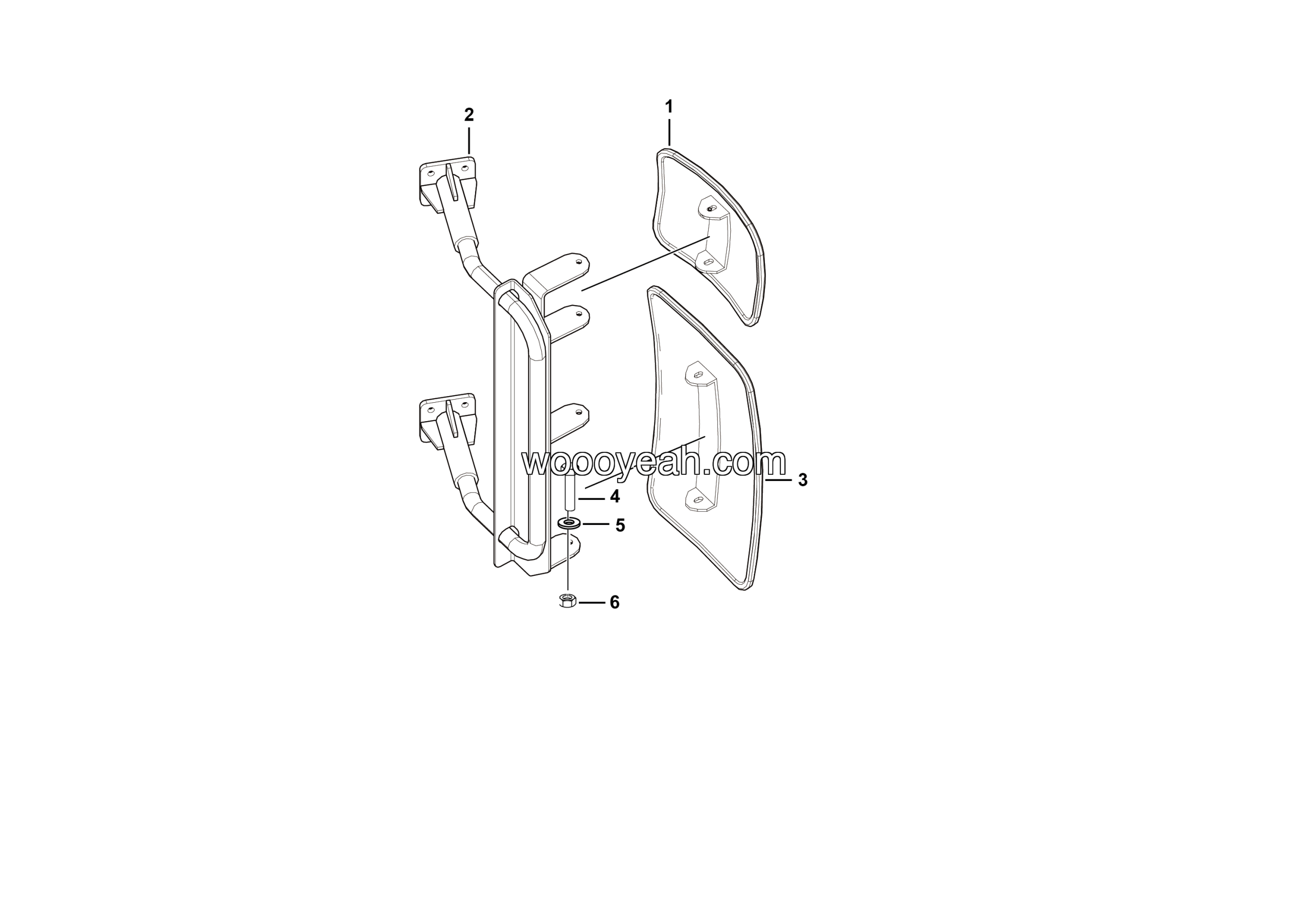 LGMG Off-Highway Dump Truck 2021 - Left rear view mirror assy - L3601-2736010866