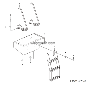 LGMG Off-Highway Dump Truck 2023 - Right pedal assy - L3601-2736013488.S1A