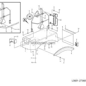 LGMG Off-Highway Dump Truck 2022 - Left platform assy - L3601-2736013489.S1A
