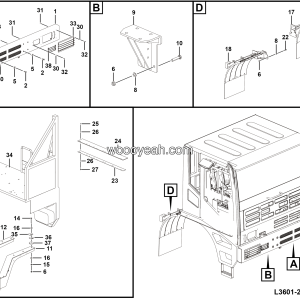 LGMG Off-Highway Dump Truck 2022 - Covering assy - L3601-2736015183.S1A