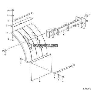 LGMG Off-Highway Dump Truck 2023 - Left mudguard assy - L3601-2736015234.S1A