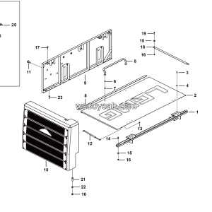 LGMG Off-Highway Dump Truck 2023 - Engine compartment mounting assembly - L3601-2736015821