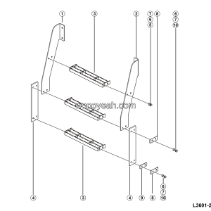 LGMG Off-Highway Dump Truck 2023 - Access ladder assembly - L3601-2736016589.S1A