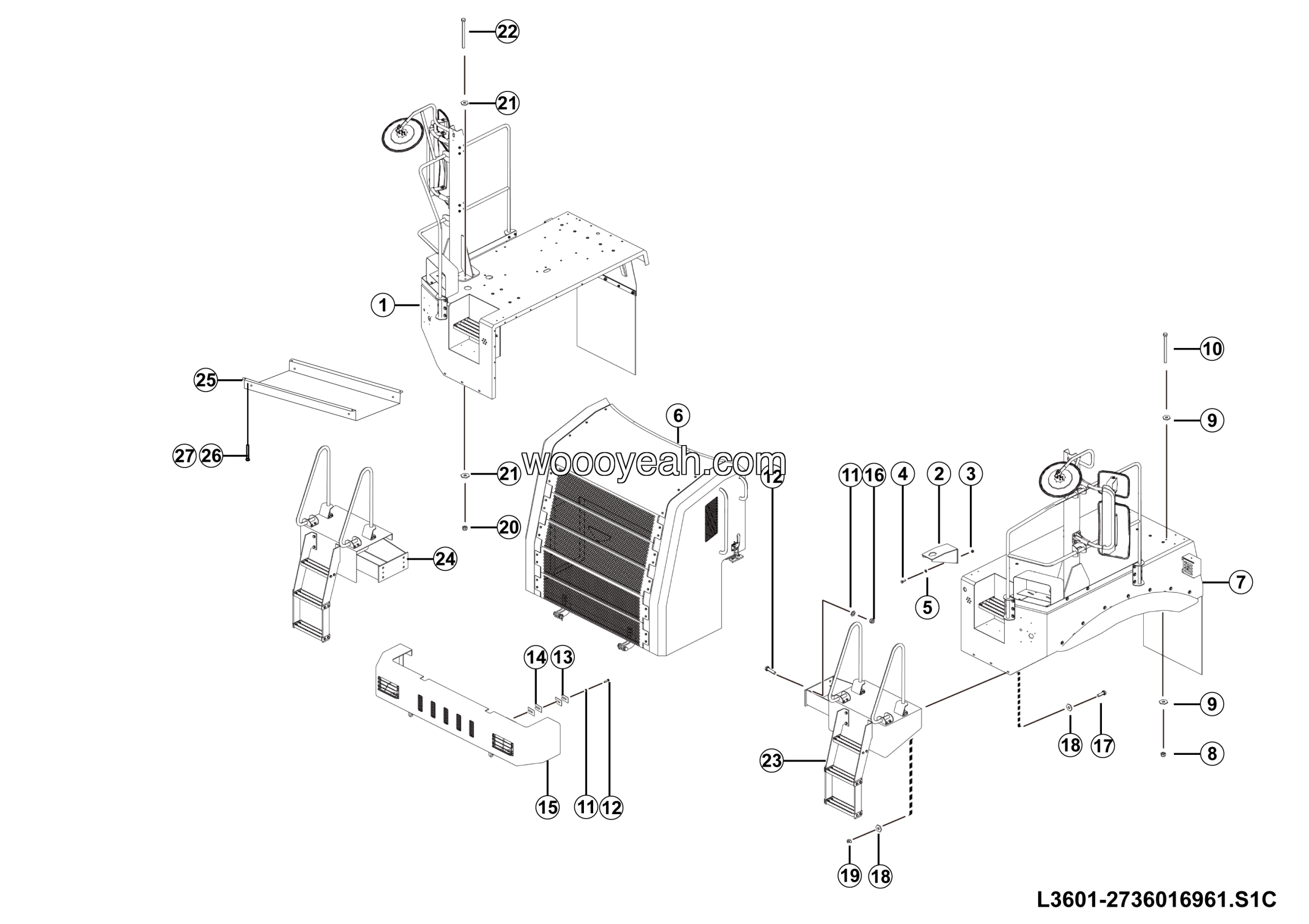 LGMG CMT66A 2025 - Covering assy - L3601-2736016961.S1C