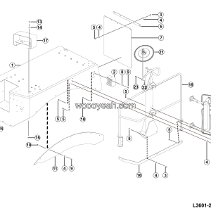 LGMG CMT66A 2025 - Left walkway assy - L3601-2736016962.S1B