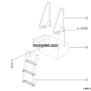 LGMG Off-Highway Dump Truck 2024 - Left ladder assy - L3601-2736017155.S1A