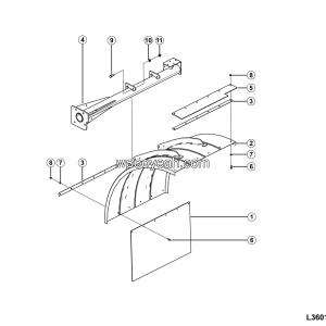 LGMG Off-Highway Dump Truck 2024 - Left fender assy - L3601-2736017334