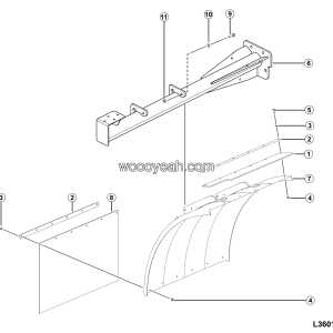 LGMG Off-Highway Dump Truck 2024 - Right fender assy - L3601-2736017335