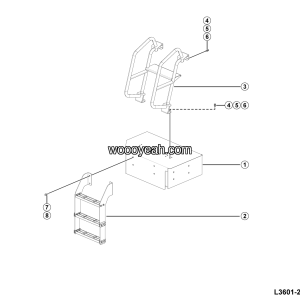 LGMG Off-Highway Dump Truck 2024 - RH ladder assy - L3601-2736019085.S1A