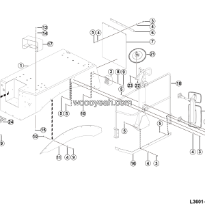 LGMG CMT66A 2025 - Left walkway assy - L3601-2736022366.S1A
