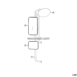 LGMG AT40 2025 - Lh rearview mirror assy ws-001 - L3601-4190711594