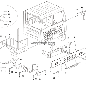 LGMG Mine Truck Mine Truck - Covering assy - L3602-2736010334