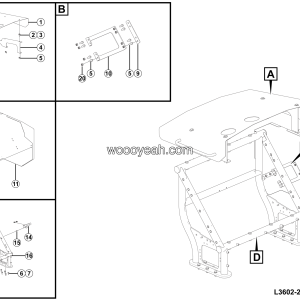 LGMG AT40 2025 - Hyd oil tank protection assy - L3602-2736020997.S1C