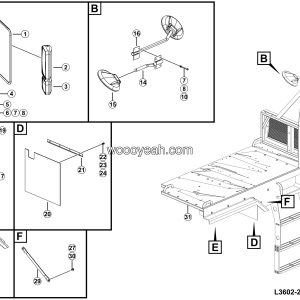 LGMG Off-Highway Dump Truck 2024 - Rh walkway assy - L3602-2736021179.S1B