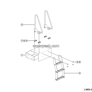 LGMG CMT96 2025 - Lh ladder assy - L3602-2736021898.S1A