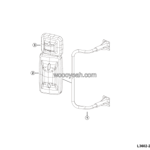 LGMG RTH100 2025 - Rh rearview mirror installation - L3602-2736021928.S1A