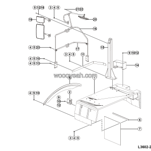LGMG CMT96 2025 - Lh walkway assy - L3602-2736021955.S1A