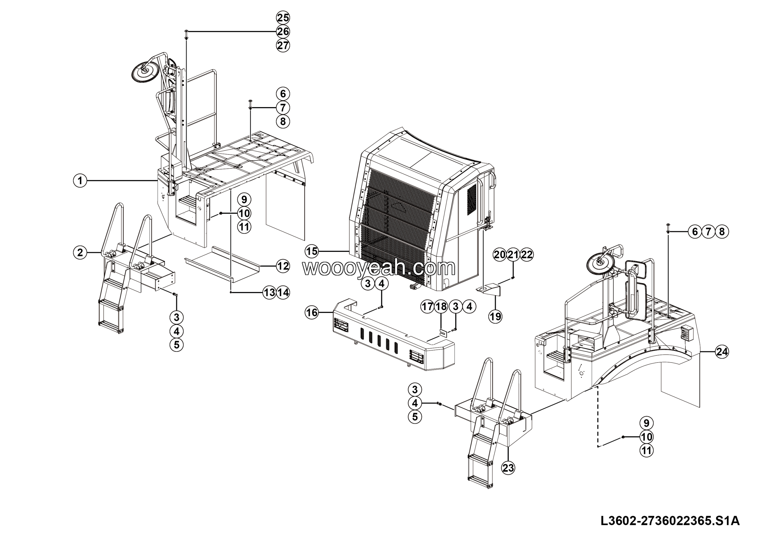 LGMG CMT66A 2025 - Covering assy - L3602-2736022365.S1A