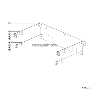 LGMG CMT96A 2025 - Engine add-on rear baffle assy - L3602-2736023700.S1A