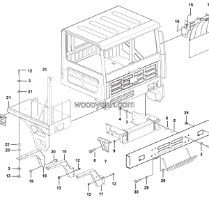 LGMG Off-Highway Dump Truck 2022 - Covering assy - L3604-2736011327-G1