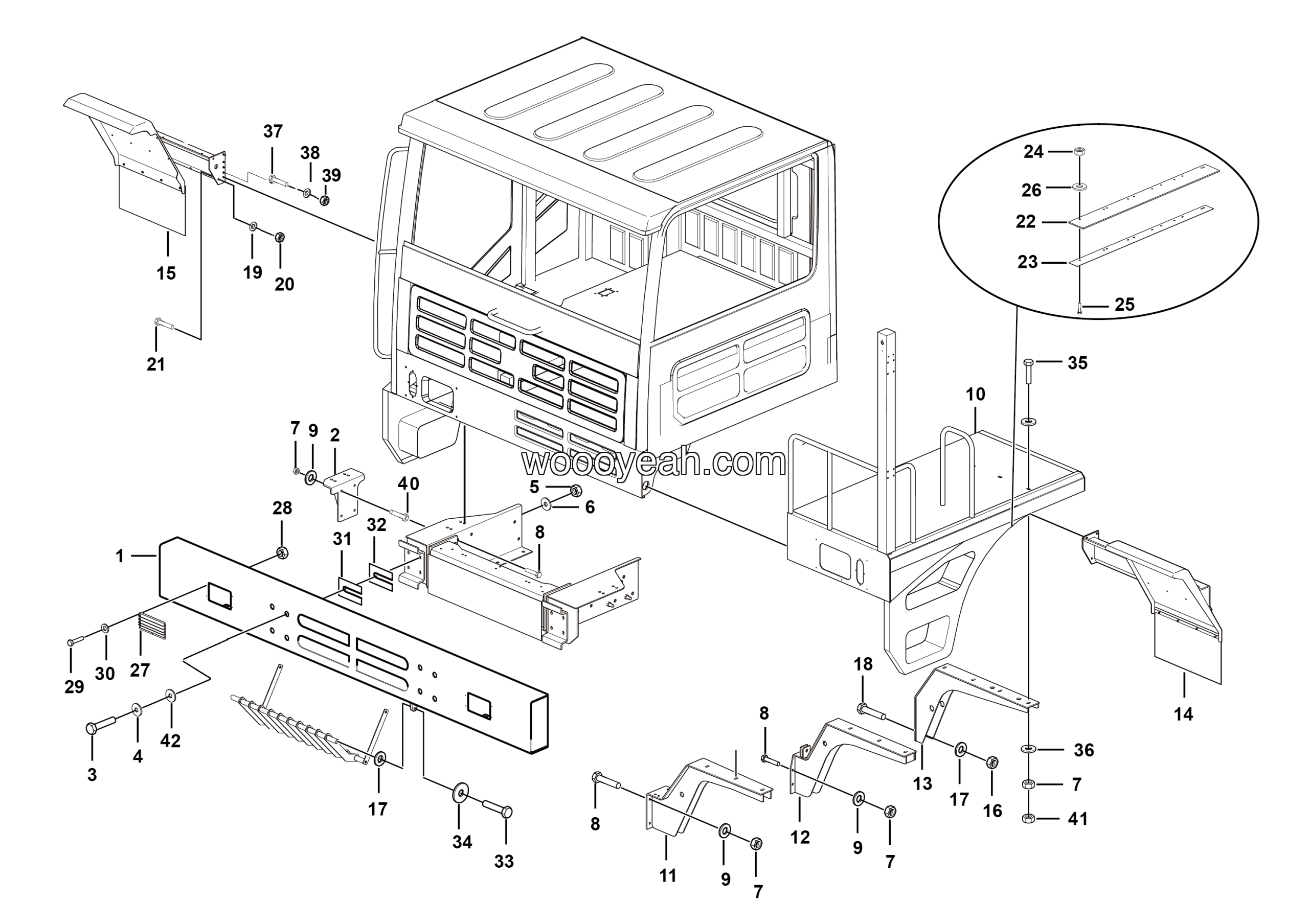 LGMG Off-Highway Dump Truck 2023 - Covering assy - L3607-2736010330