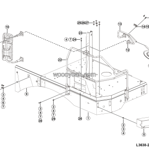 LGMG RTH100 2025 - Rh walkway assy - L3638-2736384336.S1A